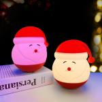 7-Color Silicone LED Santa Table Snowman Night Light Children's Gift For Bedroom