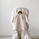 Baby Quilted Romper With Cream And Charcoal Brown Cloud Island Infant Rompers