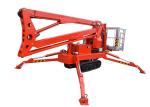 Wired Remote Control Hydraulic Boom Lift , High Strength Steel Articulating Boom