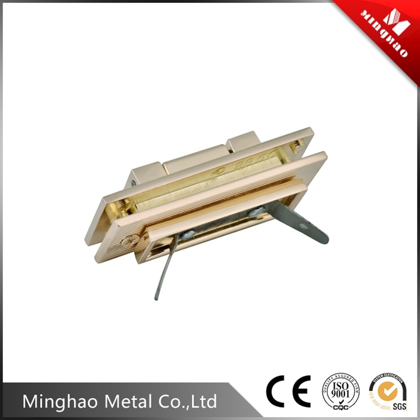 Durable gold handbag square turn lock for bag fittings,48*18.8mm,light gold