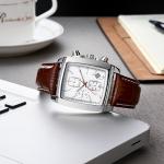 Alloy SGS 5atm Waterproof Men Quartz Watch Brass Dial