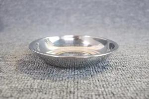 Wholesale Hot selling snack dish small dipping dish soy sauce plate round silver buffet sushi appetizer food dish from china suppliers