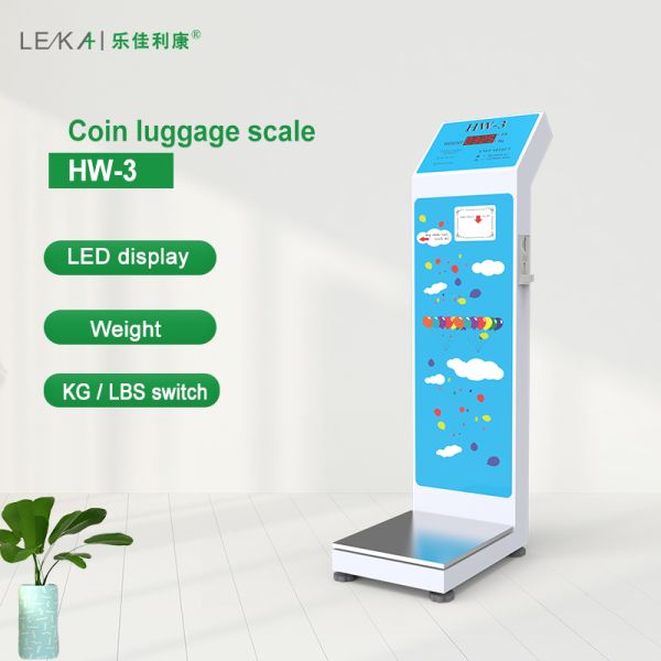 200Kg Coin Operated Baggage Weight Scale for Precise Weighing in Gyms and Airports