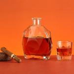 250ml 500ml Glass Vodka Spirit Liquor Whisky Bottle with Timeless and Elegant