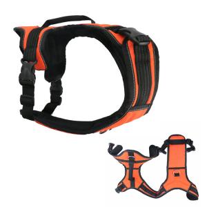 Wholesale XXS-L Orange Tactical Dog Harness / Personalized No Pull Dog Harness Front Clip from china suppliers
