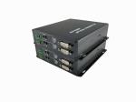 2channel 20km Audio Video DVI Fiber Optical Media Converter Over SFP Connector ,