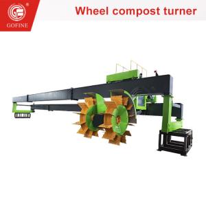 Wholesale Kitchen Food Waste Wheel Type Compost Turning Organic Fertilizer Machine from china suppliers