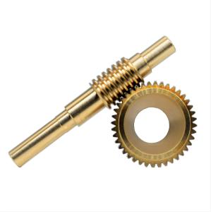 Wholesale C36000 Brass Custom Worm Gear Parts 2 Lead 0.8 Module AGMA 7 from china suppliers