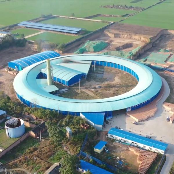 Rotary Kiln 300000 Bricks Daily Capacity Fully Automatic Brick Plant For Red