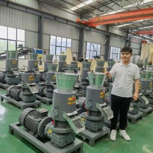 Wholesale Flat Die 300-800kg /H Biomass Wood Pellet Mill Sawdust Pellet Machine With CE Certificate from china suppliers