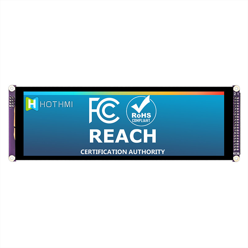 7.84 Inch Bar Style Capacitive Touch IPS TFT LCD Display 1280x400 MCU For Car Monitor