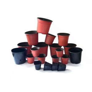 Wholesale 3% UV Resistant 120mm Top Dia 1L Plastic Plant Pots Thick Enough from china suppliers
