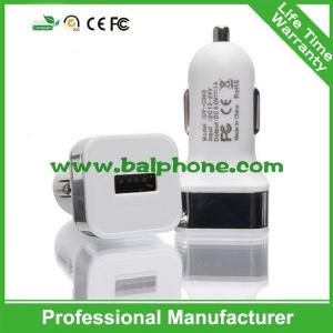 Wholesale Aluminum alloy square rim single usb car charger 12v /24v for tablet/phones from china suppliers