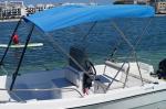316 SS Frame Sailboat Bimini Top , Pontoon Boat Bimini Top For Family Traveling