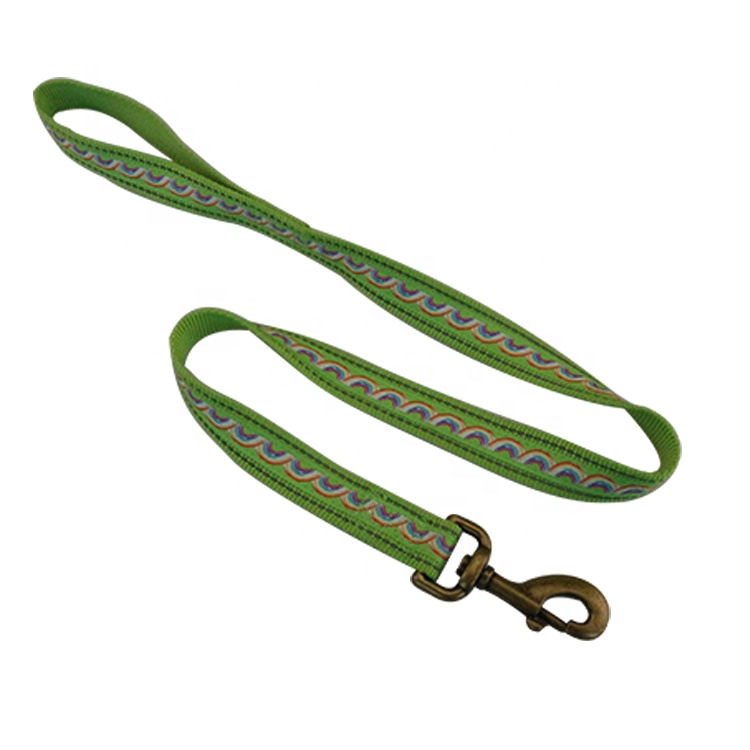 Custom Pattern 5 Ft Dog Leash Powerful Fancy Nylon Dog Lead For Dog Safety