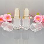 10mL Clear Acrylic Essential Oil Bottle With Glass Dropper, Flower Basket Cap