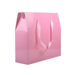 Pink Apparel Custom Printed Paper Bags , Personalised Shopping Bags
