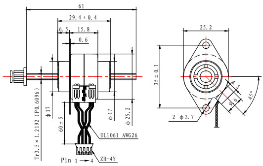 15 Degree 12V PM Stepper Motor Casun Permanent Magnet Linear Motor