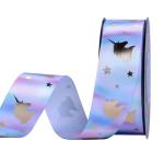Colorful Rainbow Packing Gifts Double Faced Happy Birthday Satin Ribbon