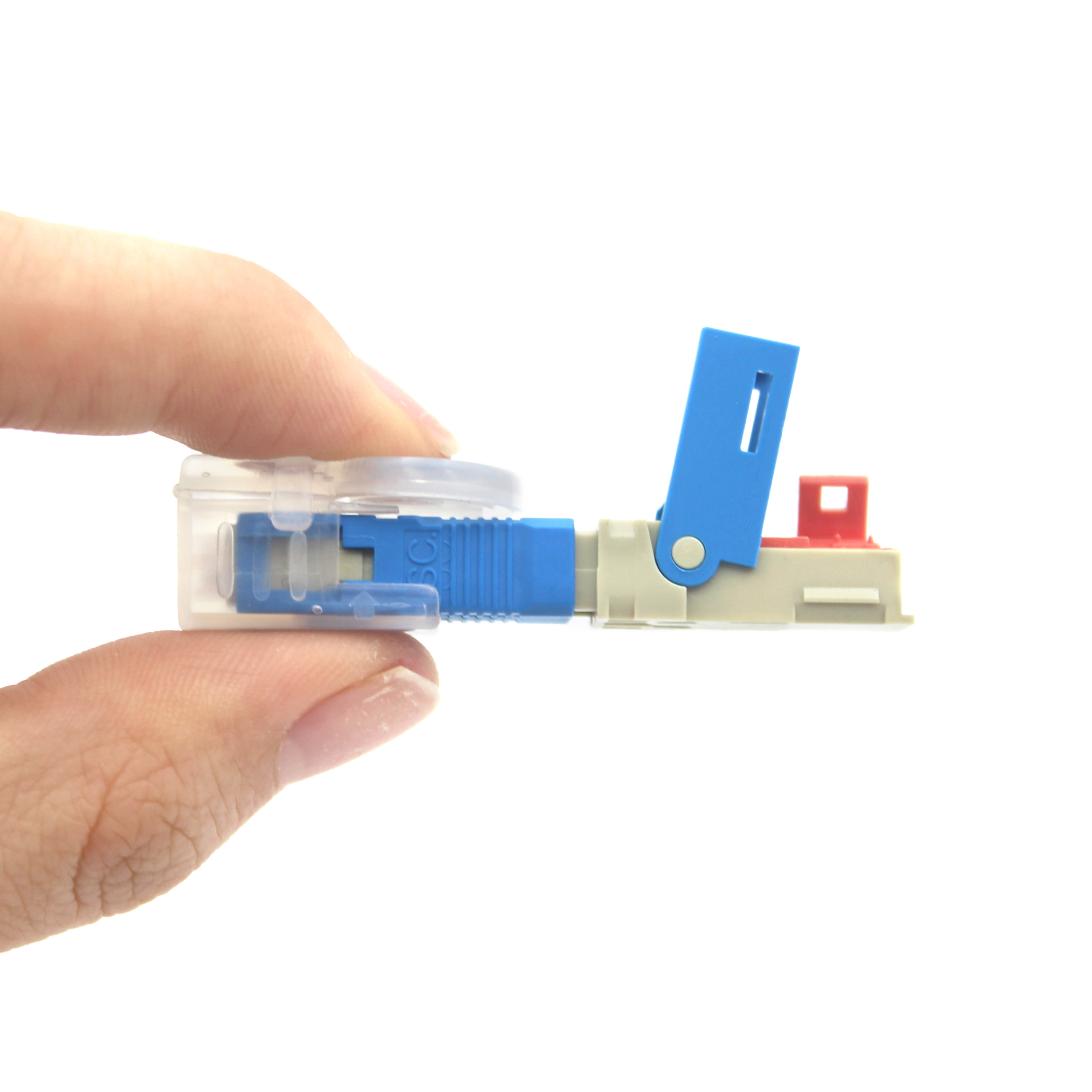 55mm/60mm Length Electronic Tablet FTTH Field Assembly Optical Fiber Optic SC UPC APC Fast Connector
