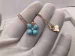 Brand jewelry necklace 18K Gold real Diamond