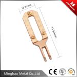 Promotion black square zinc alloy metal accessories,18.7*63.8mm black parts
