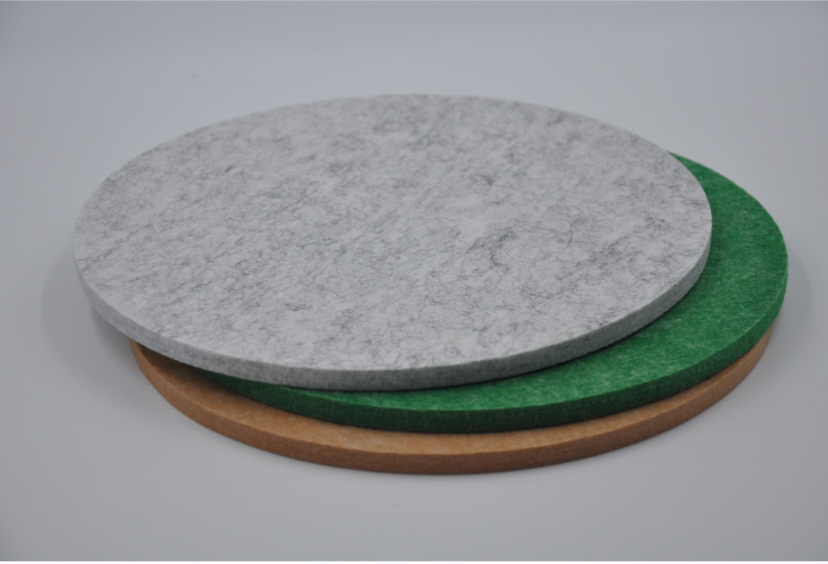 Custom Round PET Felt Acoustic Panels Acoustic Baffles For Restaurant Wall / Ceiling