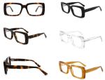 Square Small Acetate Fiber Frame Glasses Men Women Optical Resin Ac Lens