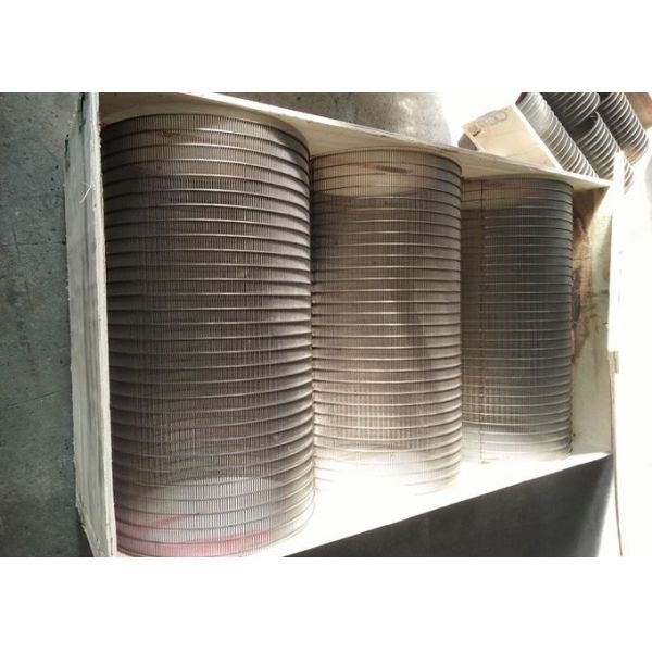 Reverse Bake Flush Rotary Screen Drum Wedge Wire Cylindrical OD450 x 500mm