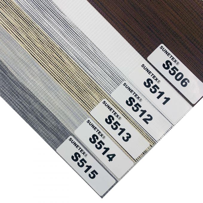 Fireproof And Waterproof White Custom Zebra Fabric For Zebra Shade Blinds 1