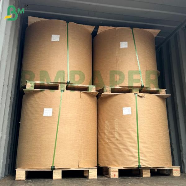 50gsm 60gsm 70gsm Lightweight Tear-Resistant Brown Striped Kraft Paper One Side