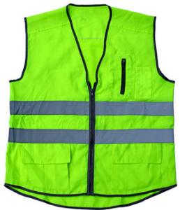Wholesale PPE Reflective Safety Workwear Vest Reflective Stripe With Pocket Zipper from china suppliers