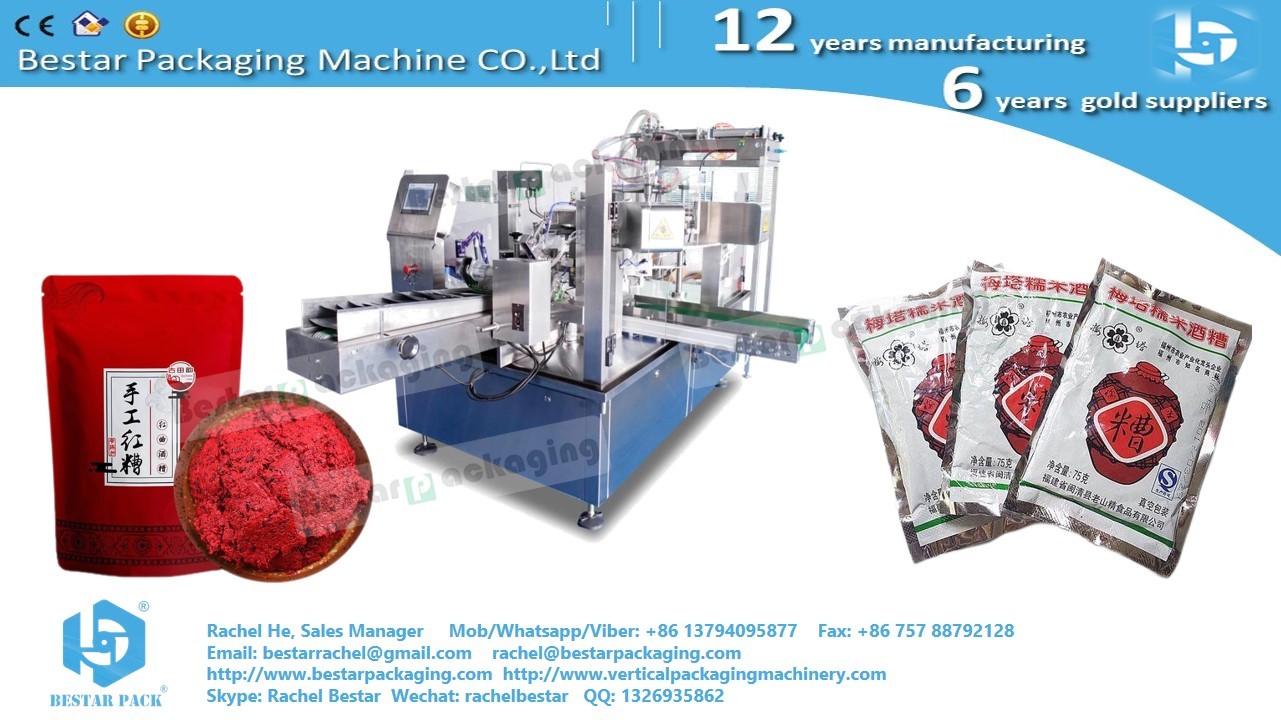 Bestar doypack machine with pump and tank for edible oil pouch packaging