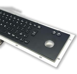 Wholesale Dustproof Panel Mount Metal Waterproof Keyboard Esay Clean With 38mm Trackball from china suppliers
