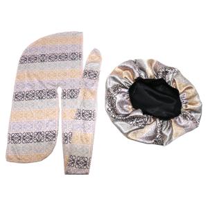 Wholesale One Size OEM Designer Durag And Bonnet Set from china suppliers