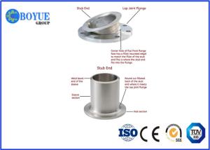 Wholesale ASME B16.5 Lap Joint Flange , Duplex Stainless Steel 316L Stub End Flange from china suppliers