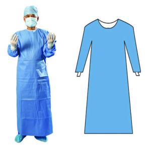 Wholesale Waterproof Disposable Barrier Gowns Knitted Cuff Disposable Operating Gowns from china suppliers
