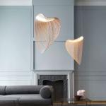 Nordic Minimalist Wooden Led Pendant Lights Designer Art Lustre for Living Room