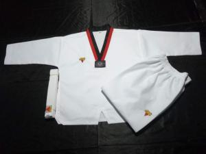 Wholesale 110-180cm High Quality Cotton/polyesterTaekwondo uniform martial arts clothes from china suppliers