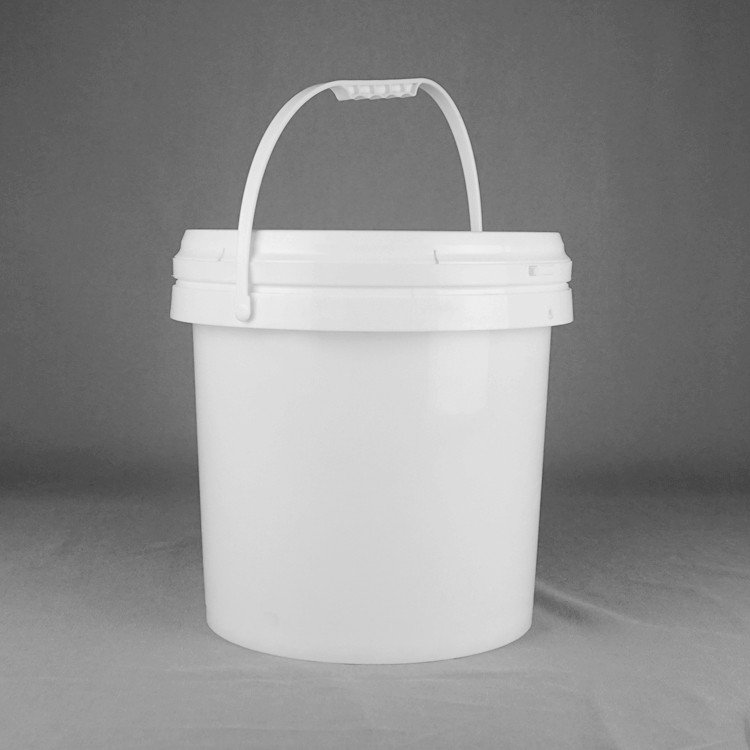PP Material White Round 10 Ltr Paint Bucket 10L Pail With Lid