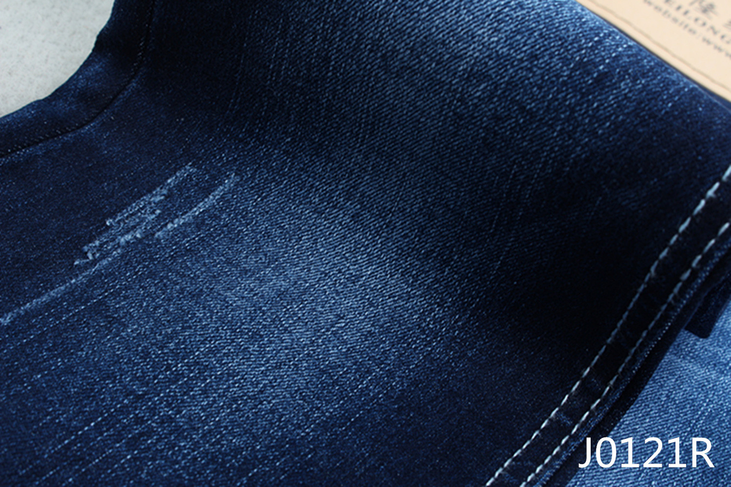 Indigo Blue Jeans Denim Fabric Cotton Poly Spandex For Garment Factory