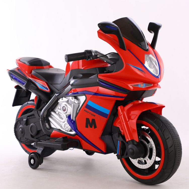 2-8 Years Old Kids Ride On Motorcycle with Music and Light/12V Rechargeable Battery