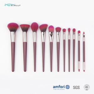Wholesale SGS Complete 11pcs Cosmetic Makeup Brush Set With Wooden Handle from china suppliers