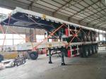 60 Ton 4 Axles Flat Bed Container Truck Trailer For Long Distance Transport