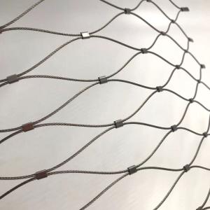 Wholesale Ferruled Type Stainless Steel Wire Rope Mesh AISI 316 L Materials Mesh 25mmx25mmx3.00mm from china suppliers