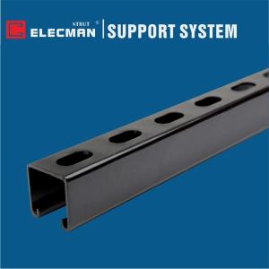Wholesale Black Epoxy Power 2.6mm Slotted U Channel Strut 41 X 41 from china suppliers
