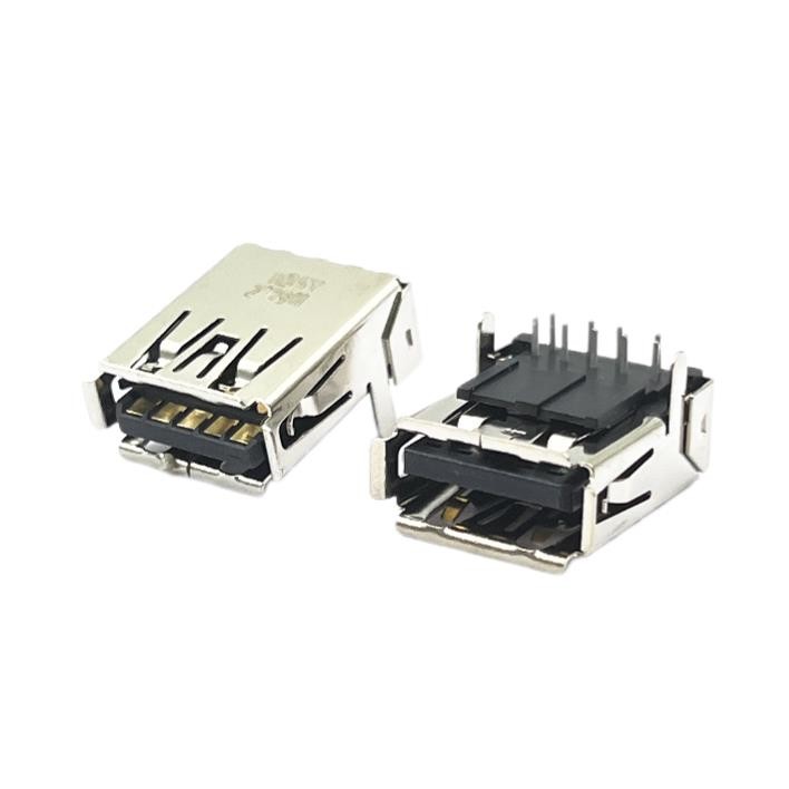 9Pin USB3.1 Female USB Socket Charging Connector Dip 90 Degrees RVS