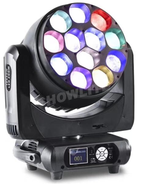 12x40 W Rgbw LED Moving Head Light 4 In1 Zoom Wash Moving Head For Cocnert