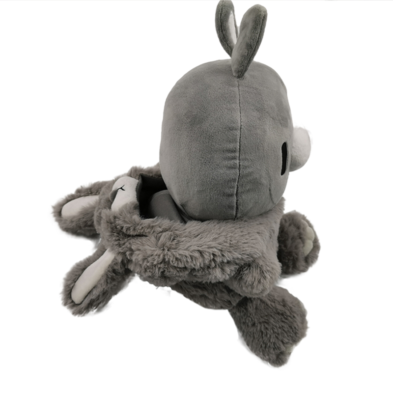 Height 11CM-30CM Small Grey Rabbit Plush Toy Personalized Stuffed Animals