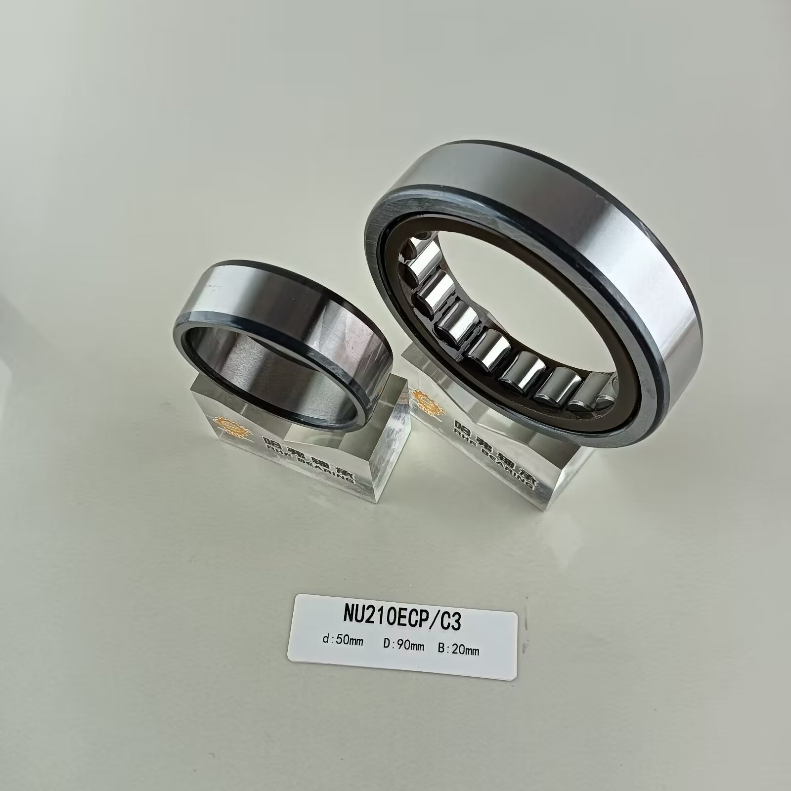 Cylindrical Structure Long Life NU/NJ/NF210ECP Single Row Roller Bearing 50*90*20mm
